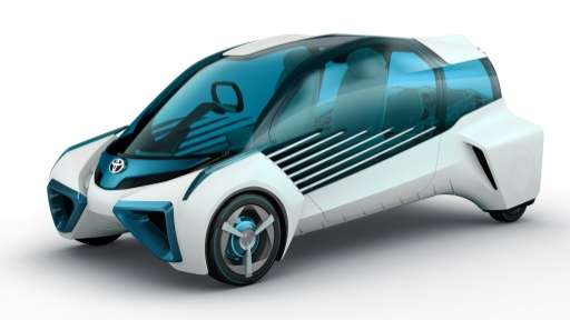 Toyota's concept fuel cell vehicle 'FCV Plus', pictured in Tokyo