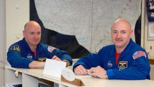 Twin astronauts provide Earth-bound control for orbital health study