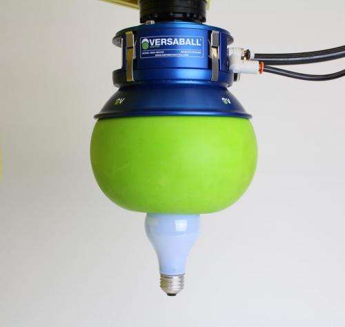 VERSABALL gripper to play ball and cup game at CES