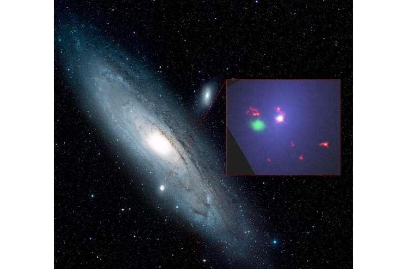 VLA reveals 'bashful' black hole in neighboring galaxy