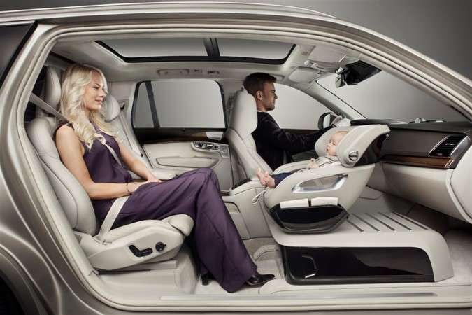 Volvo Cars design team offers concept in rearward baby seating