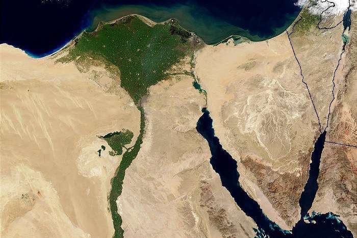 Hva er de lengste elvene i verden?Nildeltaet fra rommet VED MODIS-sensoren På Terra-satellitten. Kreditt: Jacques Descloitres/NASA / GSFC