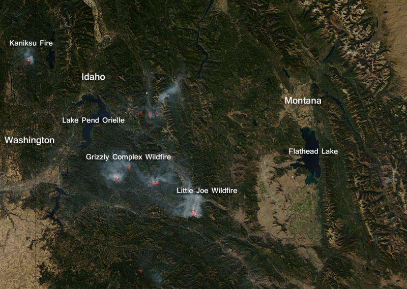 Wildfires continue to beleaguer the U.S. western states