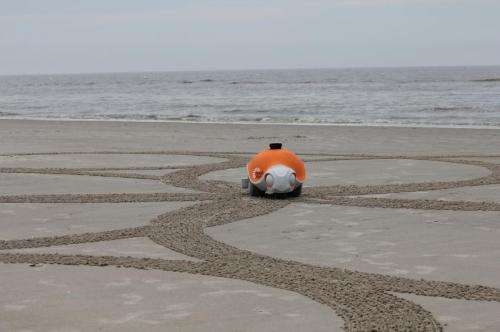 Zurich team's beach robot draws art in the sand