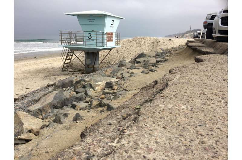 Beach replenishment helps protect against storm erosion during El Ni&amp;ntilde;o
