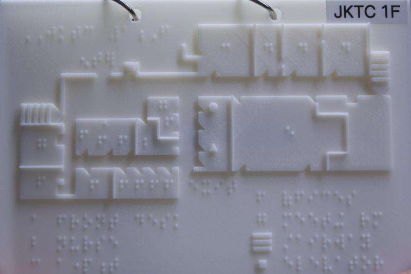 Braille maps for blind and visually impaired created with 3-D printer at Rutgers