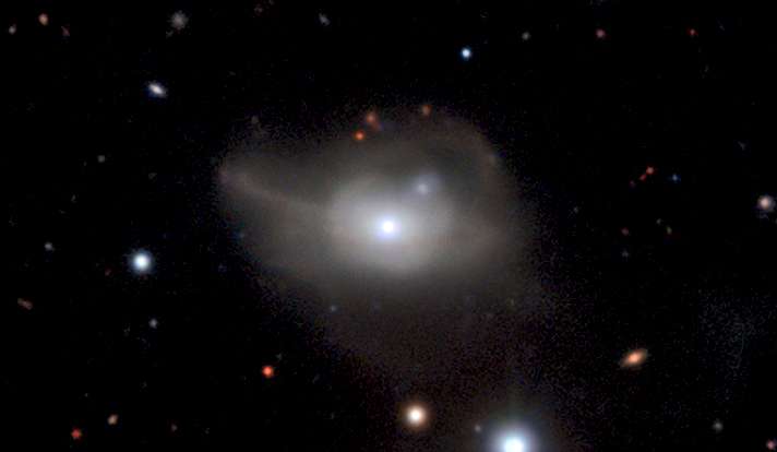 Changes in a distant quasar