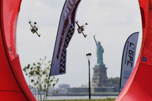 Drone pilots gather on NYC island for racing championship