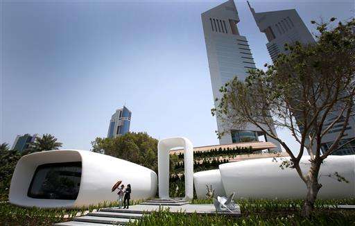 Futuristic Dubai office showcases 3-D printing's potential