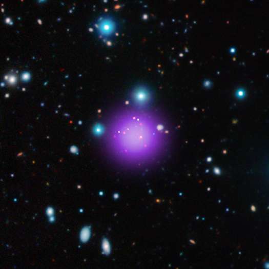 Galaxy cluster discovered at record-breaking distance
