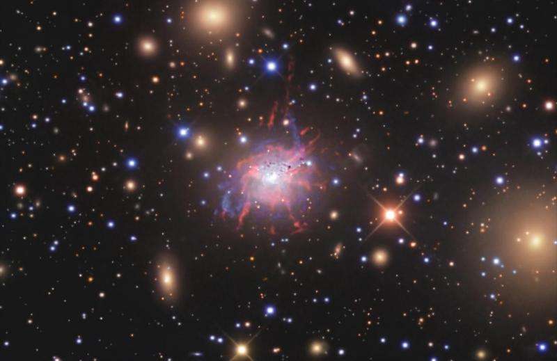 Hitomi mission charts hot winds of a galaxy cluster for the first time