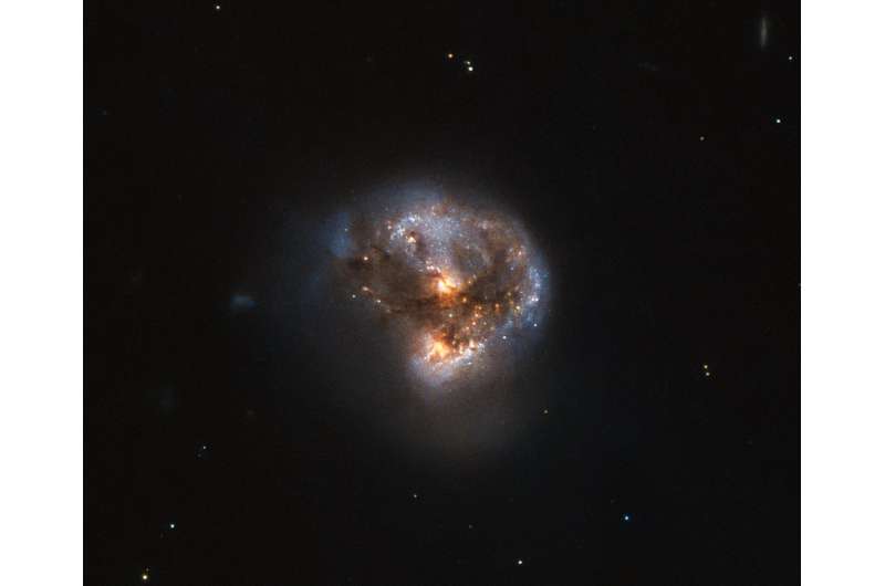 Hubble gazes at a cosmic megamaser