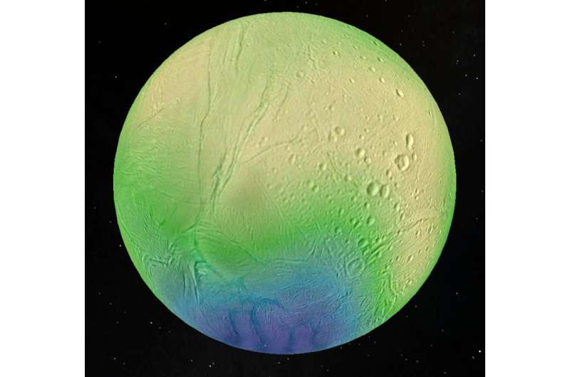 Image: Enceladus and its paper-thin crust