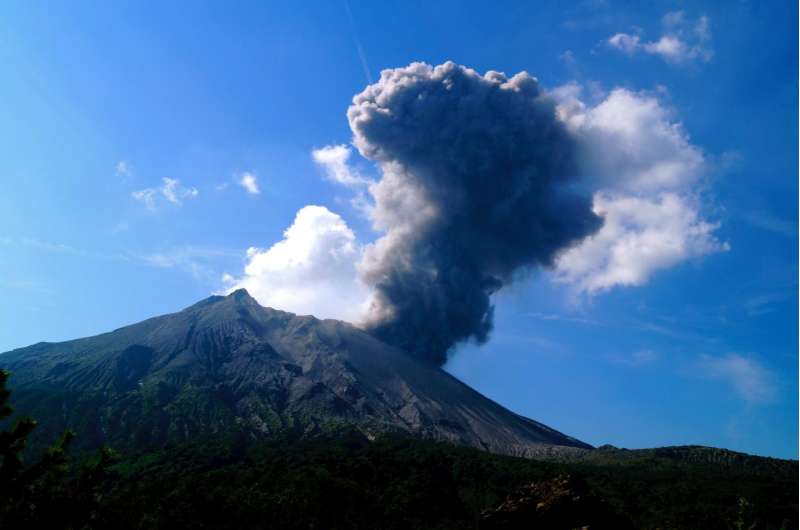 Magma accumulation highlights growing threat from Japanese volcano