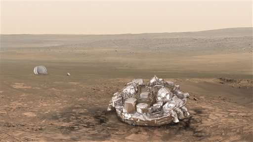 Mars probe enters atmosphere; word on landing awaited