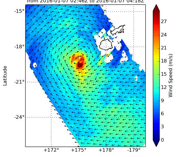 NASA analyzes Tropical Storm Ula's winds