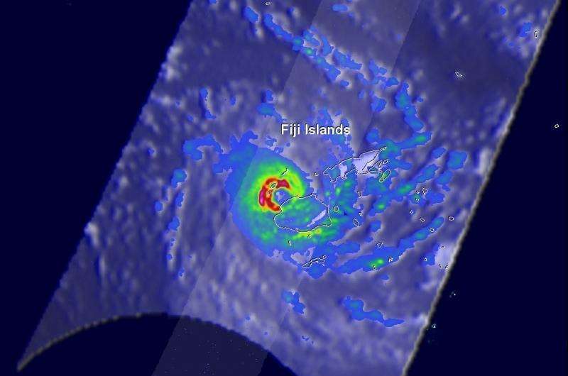 NASA sees category 5 southern Pacific Tropical cyclone hit Fiji