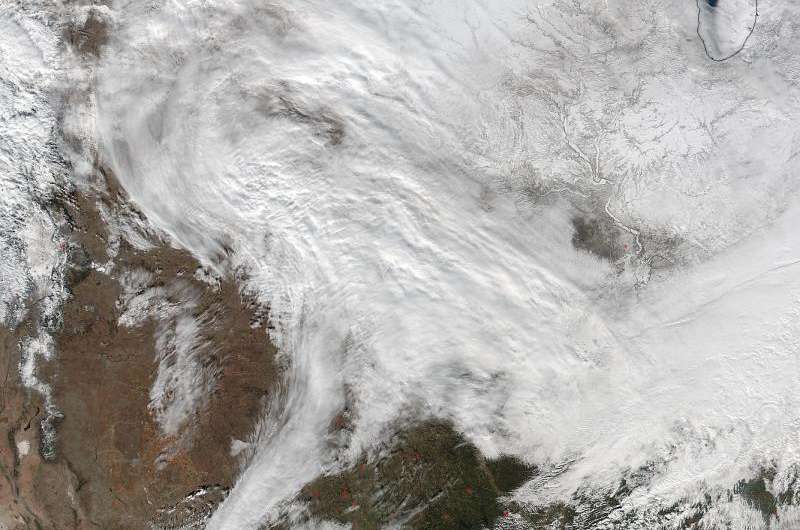 NASA sees major winter storm headed for eastern U.S. (Update2 )