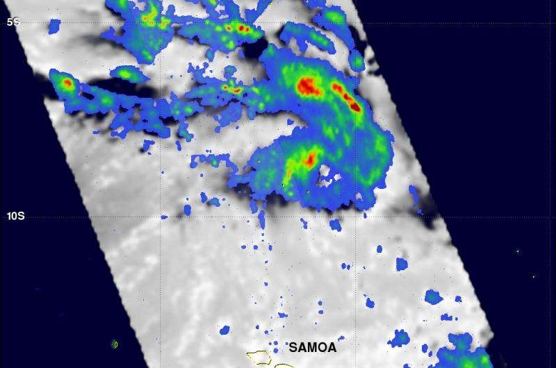 NASA sees Tropical Cyclone Ula's eye and rainfall