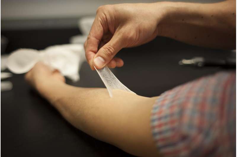 New material temporarily tightens skin