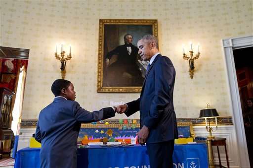 Obama touts robots, US ingenuity at White House Science Fair