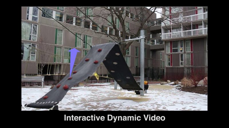 Reach in and touch objects in videos with 'Interactive Dynamic Video'