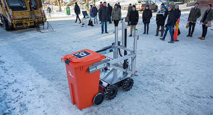 Refuse-collecting robot successfully tested
