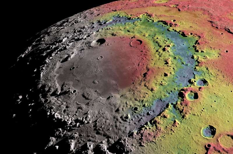Research helps explain formation of ringed crater on the moon