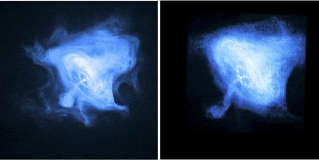 Scaled laboratory experiments explain the kink behaviour of the Crab Nebula jet