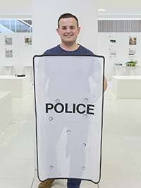 Shields with optical illusion to revolutionise riot policing