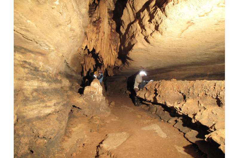 Stalagmites in Indiana cave may record past earthquakes