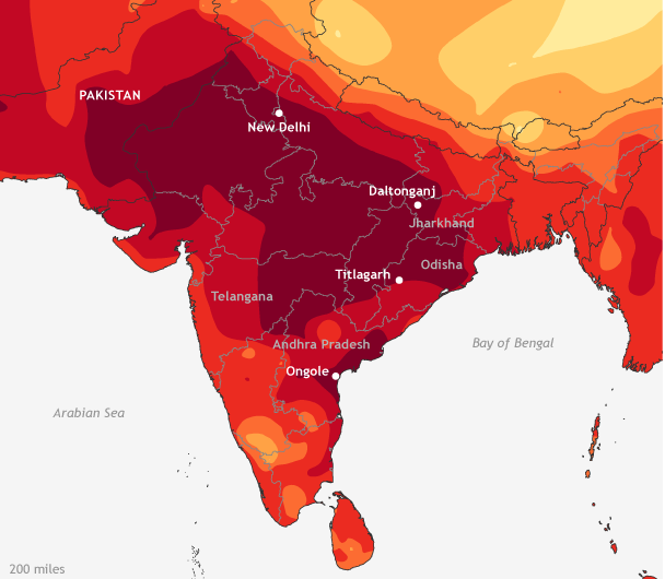 Supercomputer simulations confirm observations of 2015 India/Pakistan heat waves