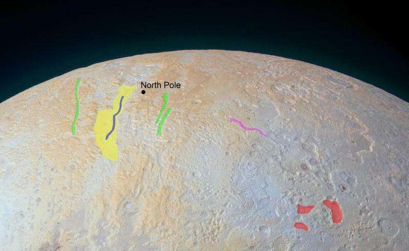 The frozen canyons of Pluto’s north pole