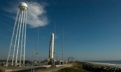 The Orbital ATK Antares rocket, with the Cygnus spacecraft onboard is heading to the International Space Station carrying 5,100 