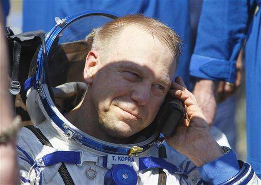 Three International Space Station astronauts land in Kazakhstan