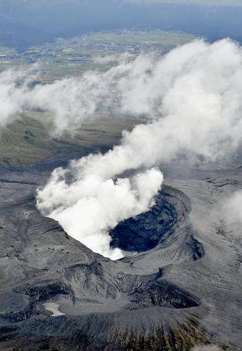 Volcano in southern Japan erupts; no injuries