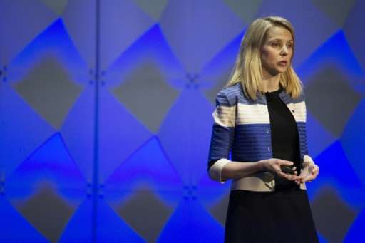 Yahoo President and CEO Marissa Mayer, pictured on February 18, 2016, said the company has &quot;made substantial progress towar