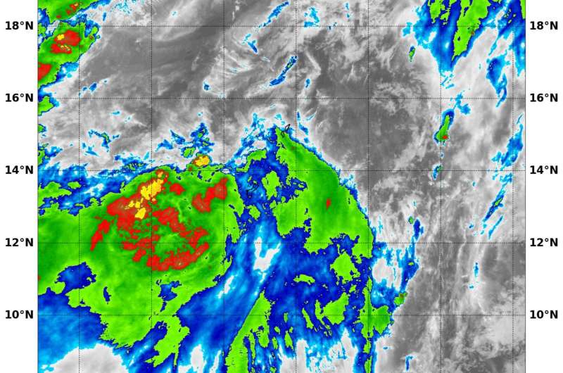NASA satellite spots new tropical depression in Northwestern Pacific Ocean