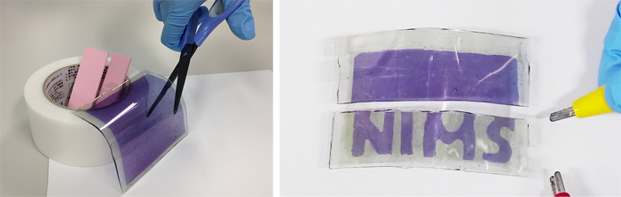 Researchers develop cuttable display sheets