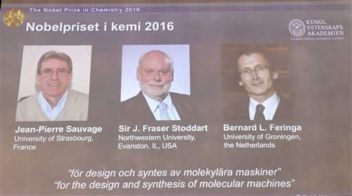 3 win Nobel chemistry prize for world's tiniest machines