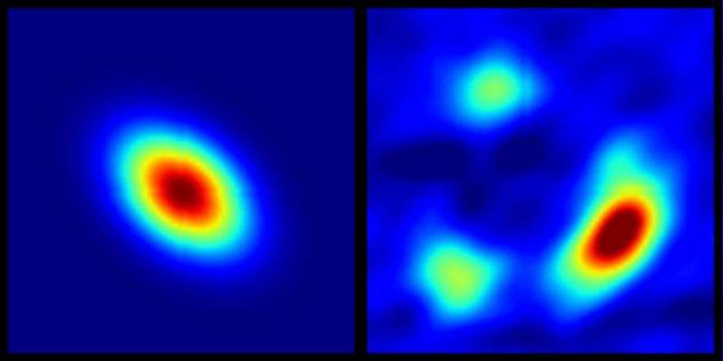Gravitational lens zooms in on why some quasars have the radio turned down