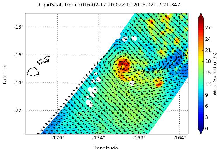 NASA sees Tropical Cyclone Winston U-turn toward Fiji