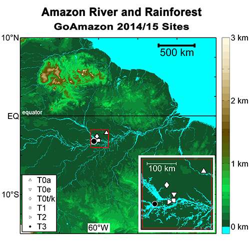 Scientists use satellite and ground-based data to paint a picture Amazonian weather patterns