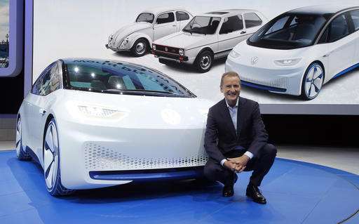 Electrics touted at Paris car show, but await their moment