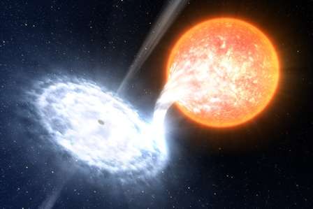 Astronomers see black hole raging red