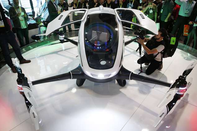 Chinese drone maker unveils human-carrying drone