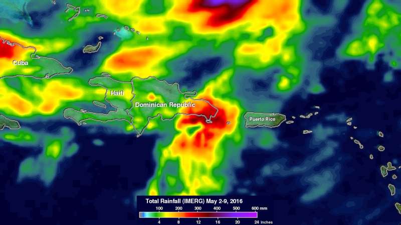 GPM measures deadly flooding rainfall in Haiti and the Dominican Republic