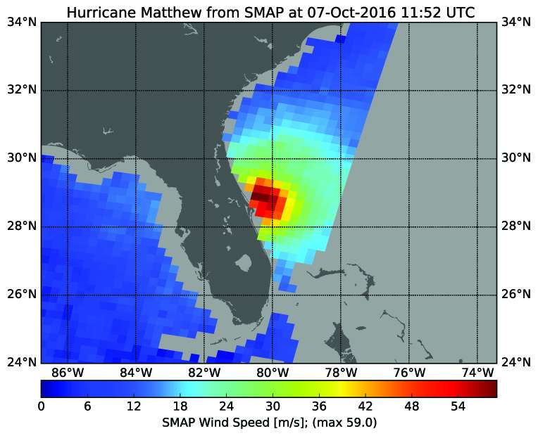 NASA looks at major Hurricane Matthew's winds, clouds
