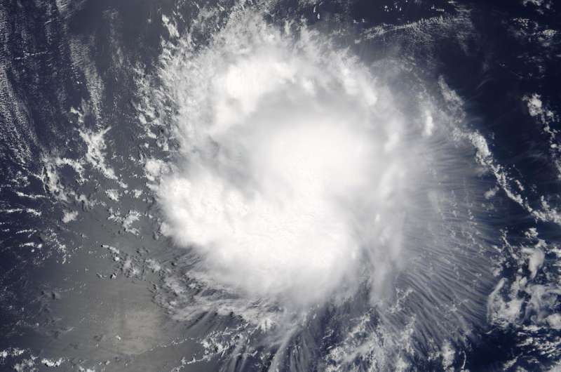 NASA's Terra satellite sees Tropical Storm Ivette holding steady