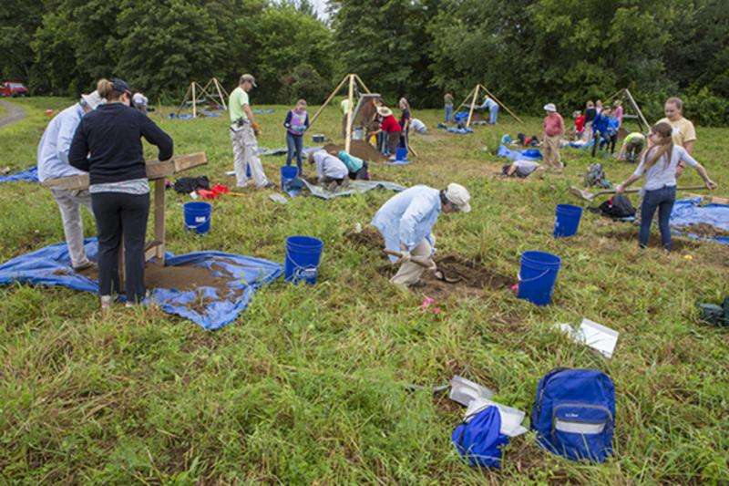 Scientists at work: Public archaeologists dig before the construction crews do